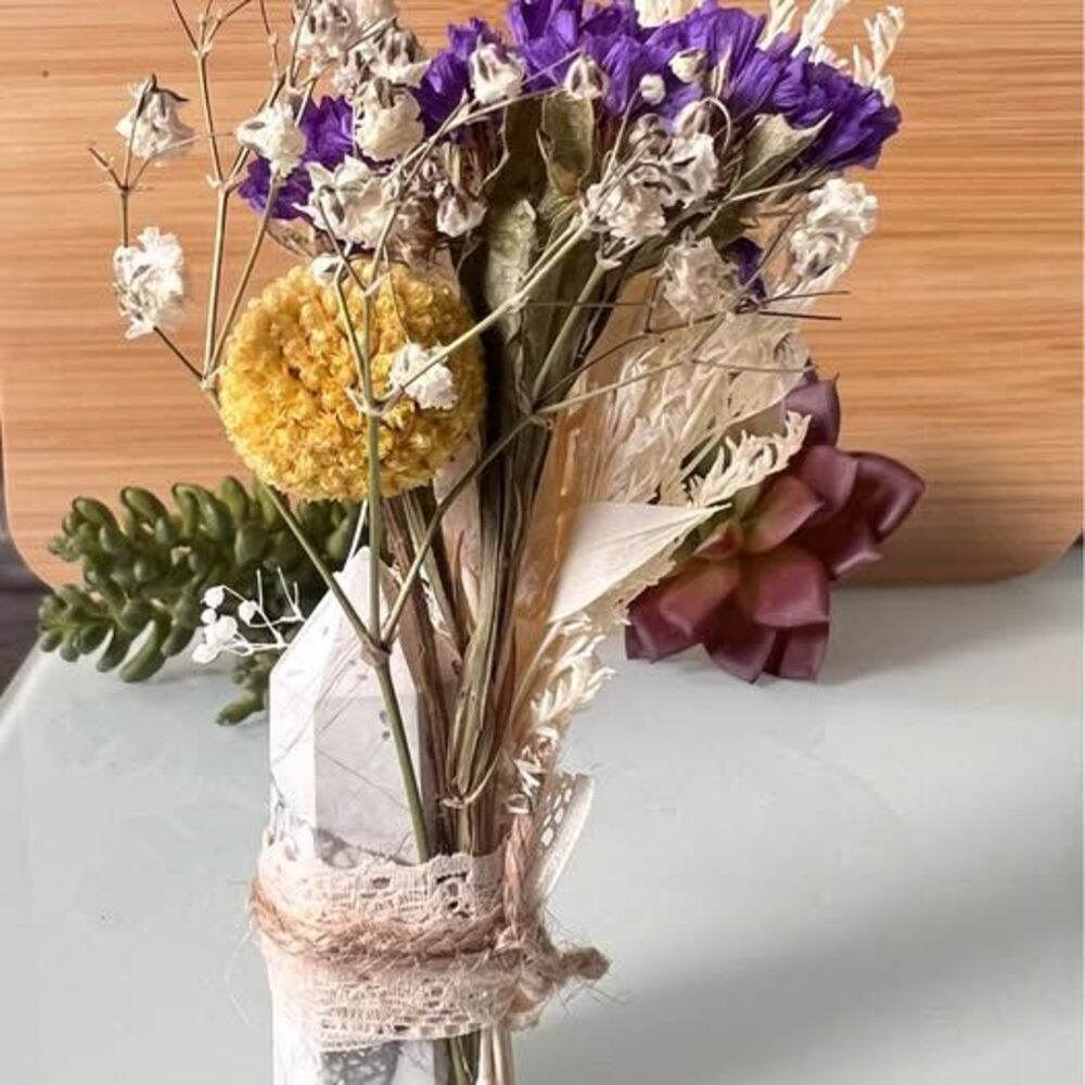 Handmade Crystal Flower Bouquet – Spiritual Home Decor & Gift - Picture 2 of 7